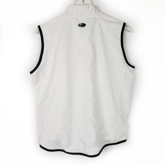 Adidas Women’s vest M white Climashell Wind Running full zip Pickleball Walking - Picture 2 of 12